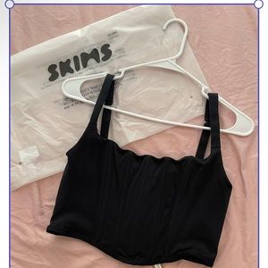 Skims Corset Black Top